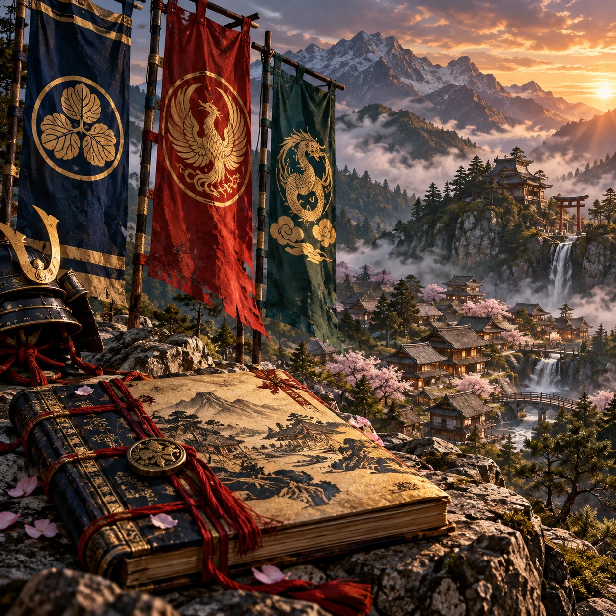 ภาพเกม Book Of Tribes และตระกูลนักรบญี่ปุ่น